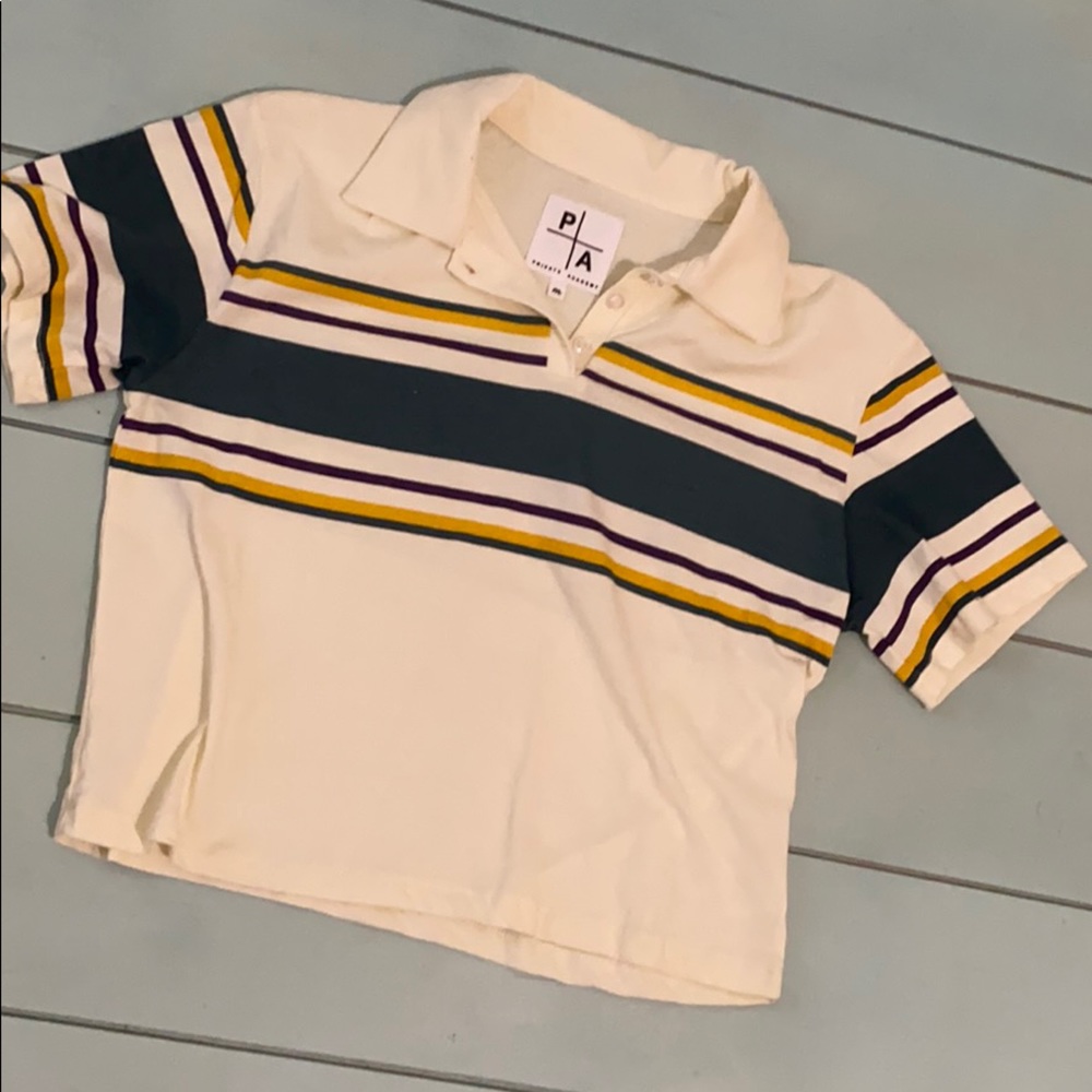 Boxy Collared Crop Top